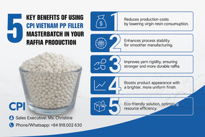 มาสเตอร์แบทช์แคลเซียมคาร์บอเนตสำหรับผู้ผลิต CPI ปริมาณแคลเซียมคาร์บอเนต 70-80% ค่า MFI 2-50 สำหรับการฉีดขึ้นรูป PP/PE/HDPE - Product Image 2