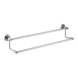 Stainless Steel <b>Set</b> of Two Silver Color Wall Mounted <b>Towel</b> Holding Bars <b>Towel</b> Stand for <b>Bathroom</b> Accessories Home Hotel Usage - Product Image 2