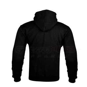 Sweat à capuche de sport coupe-vent en coton % fabriqué sur mesure pour moto avec poches kangourou unisexe, homologation CE, protection - Product Image 4