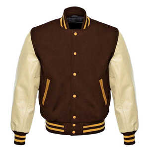 Vestes universitaires pour hommes en gros Vestes universitaires vierges Logo personnalisé Veste universitaire unie pour hommes Respirante Mode personnalisée OEM - Product Image 1