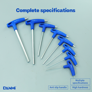 דאנמי פלסטיק ידית ראש שטוח ראש t אלן ברגים משושה 2/2.5/3/4/5/6/8/10 מ "מ שטוח סוף משושה קצה הברגה t בר מנהל התקן - Product Image 6