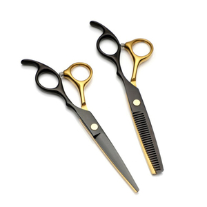 Juego de tijeras de peluquería de acero inoxidable de alta calidad, incluye tijeras de adelgazamiento y kit de belleza para diestros - Product Image 3