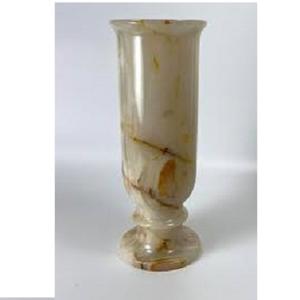 Royal Artisans Handmade <b>Resin</b> Floor <b>Vase</b> with Side Disk Accents Decorative Centerpiece for Home Office Easter Ramadan Decor - Product Image 2