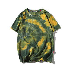 T-shirts Tie Dye 100% coton de haute qualité pour femmes col montant avec impression de logo personnalisé motif 3D pour les filles - Product Image 6