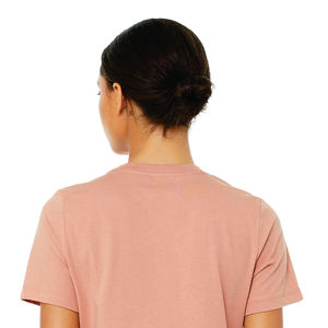 Airlume – T-Shirt à manches courtes en coton peigné et à anneaux pour femme, maillot simple 100% oz en terre cuite, 4.2 - Product Image 5