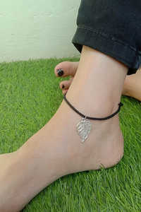 Nouveauté, cheville en argent filigrané Peepal de haute qualité, fabrication artisanale, bijoux élégants et tendance, accessoires indiens - Product Image 2