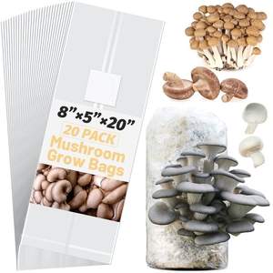 Heavy-Duty Clear Polypropylene Mushroom Growing <b>Bag</b> with Filter Patch for High-Yield Spawn Colonization| Ms. Lily - Product Image 2