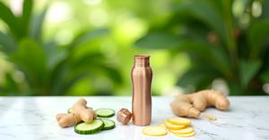 Pure Copper Handmade Leak-Proof Water <b>Bottle</b> with Anti-Corrosion Coating BPA Free for Travel & Car Use - Product Image 4