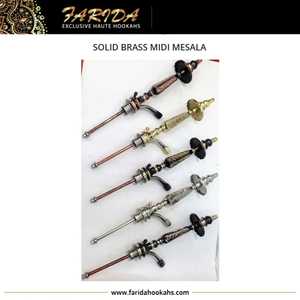 Cachimbas de Vidrio de Lujo Farida, Estilo Faraónico Mesala, Latón Macizo, Shisha Única con Grabado a Mano, Manguera de Laca de Alta Calidad - Product Image 4