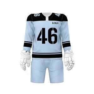 Ensemble complet d'uniformes de hockey sur glace personnalisés, maillot et short, numéro personnalisé 25 54 06 46 43, respirant, équipe professionnelle, athlétique - Product Image 5