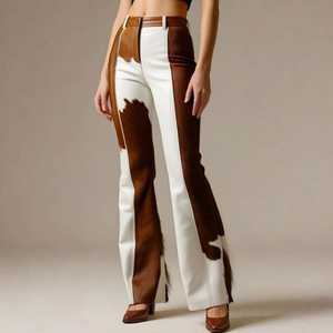 Pantalones de Cuero de Moda para Mujer, para Uso Diario, Suaves y Elegantes, Pantalones de Cuero Casuales para Mujer - Product Image 4