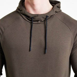 Sweat à capuche vintage pour homme, coupe classique, manches longues, 100% coton de haute qualité, uni, teinture unie, tissu respirant, broderie - Product Image 3