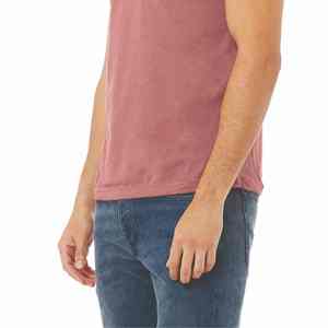 T-shirt en coton à col rond coupe ajustée pour homme 250gsm coupe décontractée manches courtes Minimal Street Style Tee - Product Image 2