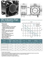Kipas Aliran Aksial Pendingin Efisiensi Tinggi 12V DC Tanpa Sikat 60x60x38mm Bilah Plastik Industri Kebisingan Rendah Bantalan Bola Ganda OEM