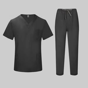 ชุดสูทสครับพยาบาลสำหรับบุรุษสตรีกางเกงผ้าฝ้ายหลายกระเป๋าสำหรับ100% เสื้อแจ็คเก็ตแพทย์โรงพยาบาลพิมพ์ลายเครื่องแบบพยาบาลการตรวจจับเข็ม - Product Image 4