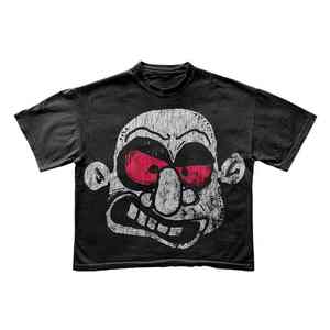 Camiseta personalizada LOGO DTG, camiseta desgastada para hombre, ropa de calle personalizada, camisetas Vintage de gran tamaño de alta calidad - Product Image 4