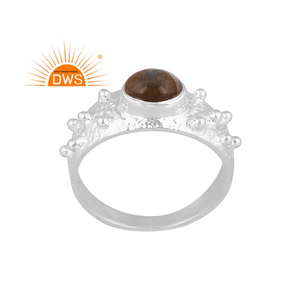 Best Quality Fine Sterling Silver Natural <b>Labradorite</b> Gemstone Statement <b>Ring</b> Custom Jewelry Manufacturer - Product Image 2