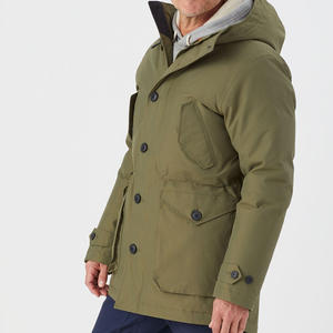 Solid Color <b>Hooded</b> Parkas Men's Casual Thick Warm Streetwear <b>Coat</b> Men New <b>Winter</b> Fashion Outwear Windproof Men's Jackets - Product Image 3