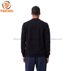 Vente en gros 100% coton sweats col rond épais polaire hiver personnalisé imprimé solide Designer motif brodé Logo pour hommes OEM - Product Image 4