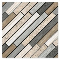 Carreaux de sol en céramique modernes modèle 80082 400x400mm, finition satinée mate, effet bande de bois, antidérapants, pour intérieur NOVAC Room