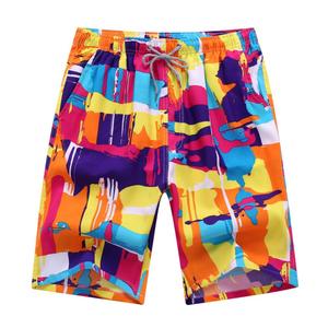 Shorts Formels Respirants d'Été pour Hommes en Toile, Imprimés par Transfert Thermique, Polyester/Coton, Séchage Rapide, Écologiques, avec Cordon de Serrage - Product Image 1