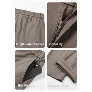 Pantalon de golf personnalisé avec logo pour homme, de haute qualité, uni, taille personnalisée, produit élégant, respirant, pantalon de golf pour homme - Product Image 4