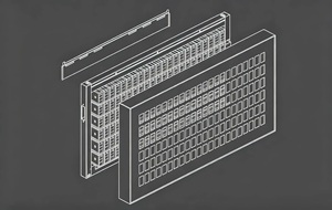 Tablero Mecánico Abatible Blanco YUELI de 138 Celdas para Señalización en Vestíbulos de Hoteles, Oficinas y Recepciones - Product Image 5