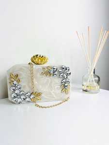Hot Selling Handmade <b>Purse</b> <b>Accessories</b> Latest <b>Purse</b> Resin Girls Clutch Manufacturer & Exporter From India With Top Quality - Product Image 5