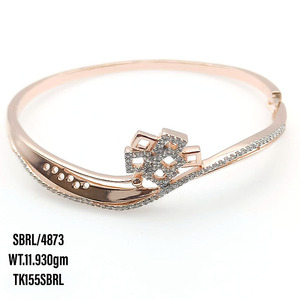 Bracelet en argent cz moderne 2023 en argent sterling 925 avec pavé de zircon cubique, bracelet de tennis en argent massif pour filles - Product Image 5