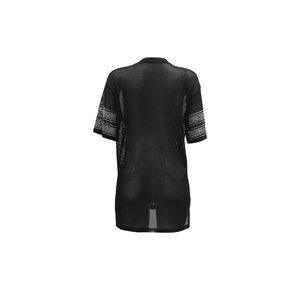 Maillot de football américain personnalisé en gros pour femmes, haut long en maille fendu avec strass, tenue de football sexy pour filles - Product Image 5