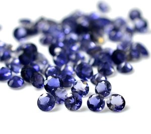 Hecho a mano, la mejor calidad, 4mm, iolita Natural, piedras preciosas sueltas, brillo de Color fino, corte facetado redondo para la fabricación de joyas - Product Image 1