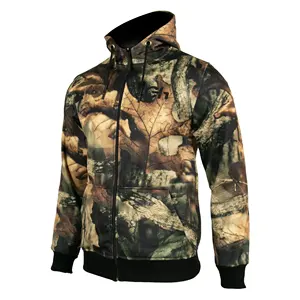 Veste de chasse polaire à capuche Challenger Camouflage avec poches Fabriquée en Turquie Vente en gros - Product Image 2