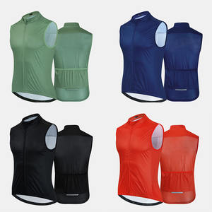 Maillot d'uniforme de cyclisme gilet imperméable et coupe-vent léger Design raglan demi-emmanchure Design imprimé Design court - Product Image 6