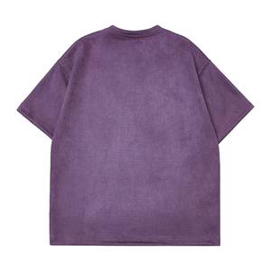 เสื้อยืดแขนสั้นผ้าฝ้ายสำหรับผู้ชายและผู้หญิงเสื้อคอกลมทรงหลวมแนววินเทจซักด้วยกรดแห้งเร็วเป็นมิตรกับสิ่งแวดล้อม - Product Image 2