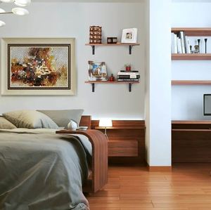 Unique design wood floating wall <b>shelves</b> wall mounted storage <b>shelf</b> for home hotels living room kitchen decor made in india 2023 - Product Image 3