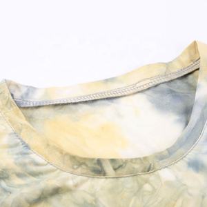 Verano nueva moda Tie-Dye camisetas conjunto de dos piezas pantalones cortos para hombre conjunto chándales para hombres - Product Image 4