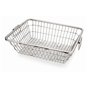 Cesta de malla metálica para estantería, cesta de lavandería, cesta de cocina, cesta cuadrada de metal, cesta de frutas de acero inoxidable - Product Image 5