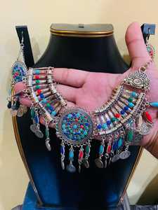 Factory Direct Supplier Ladies Jewelry Sets in Afghan Style Handcrafted Wedding & Party Wear Afghan Jewelry Sets for Sale - Product Image 4