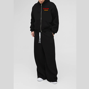 Nouvel arrivage 2025 100% Survêtement à cordon pour hommes en coton DTF personnalisé Logo imprimé Streetwear Confortable Hip Hop Hiver 2 Pièces - Product Image 6