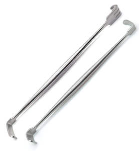 2 Piezas de Retractores Quirúrgicos Manuales Senn Muller de Doble Extremo, Calidad Alemana, Acero Inoxidable, Aprobados por la CE, para Uso Hospitalario, Surgiright - Product Image 1