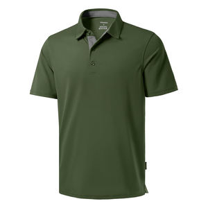 เสื้อโปโลสำหรับผู้ชายเสื้อโปโลผ้าคอตตอนผสมโพลีเอสเตอร์ทนทานพิมพ์โลโก้ได้ตามต้องการ - Product Image 1
