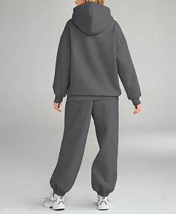 Écusson de broderie personnalisé en détresse pour hommes survêtement survêtement survêtement délavé au soleil vintage lavé à l'acide pantalon de survêtement évasé et sweat à capuche - Product Image 4