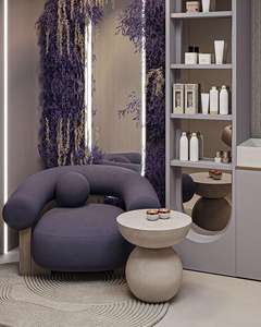 Meubles de salon de coiffure commerciaux modernes, réglables, durables, portables, avec éclairage LED, en bois écologique pour hôtel, entrepôt - Product Image 2