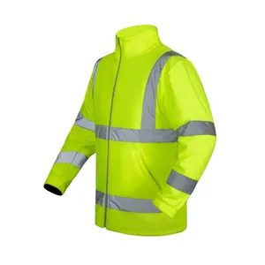 Veste polaire haute visibilité personnalisée, vêtements de travail, sweats à capuche et sweat-shirts promotionnels - Product Image 3