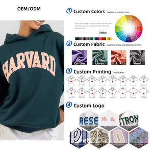 Venta al por mayor fabricante bordado de punto en relieve mujeres Sudadera con capucha conjunto de logotipo personalizado de impresión de alta calidad mujeres sudaderas con capucha - Product Image 3