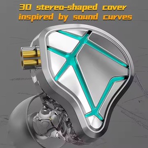 KZ ESX Écouteurs filaires en métal 12mm Dynamic Driver HiFi Monitor Headset avec microphone pour la musique et les jeux - Product Image 6