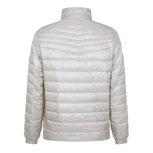 Chaqueta de Plumón Ligera al por Mayor para Hombre, Color Blanco, Cálida y Acogedora, Chaqueta Bomber de Invierno con Exterior de Nailon, Chaqueta Inflable Unisex - Product Image 3