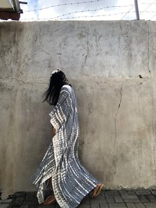 Robe d'été longue en rayonne Tie Dye pour femmes, tenue décontractée, Kaftan pour la plage, style bohème, 100% - Product Image 3