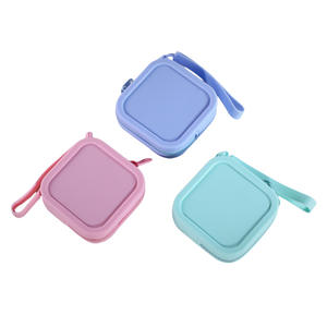 Sac en silicone personnalisé petit porte-monnaie carré porte-monnaie porte-clés fermeture éclair fabricant de porte-monnaie personnalisation - Product Image 1