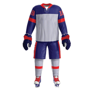 Wholesale Custom Team <b>Ice</b> Hockey Uniforms High Quality New Design Cheap Sublimation OEM Sets - Product Image 2